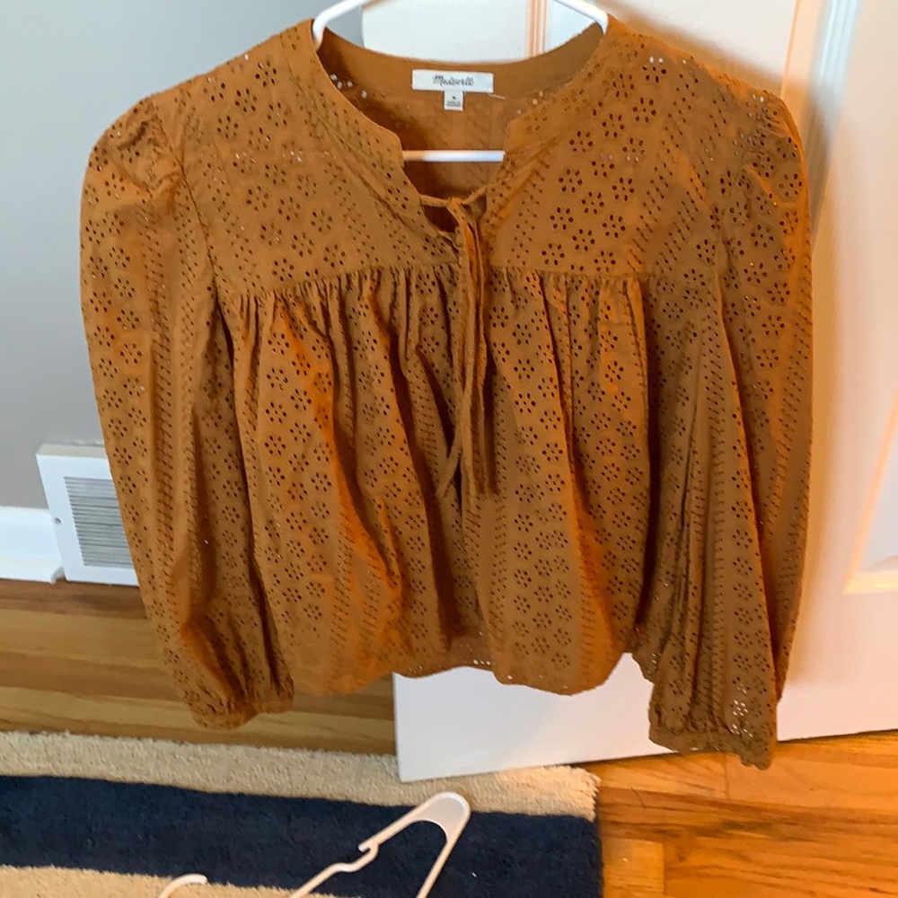 Madewell mustard top